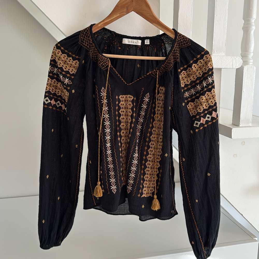 Doen bohemian prairie top,